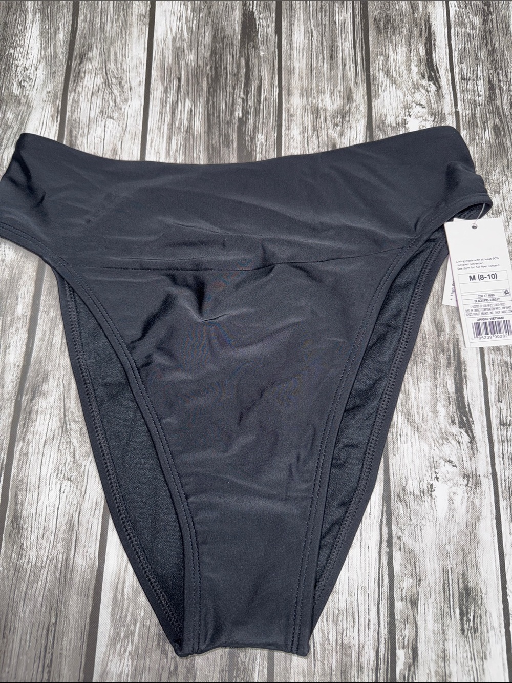 Wild Fable High Waisted Bikini Bottom Black Medium NWT